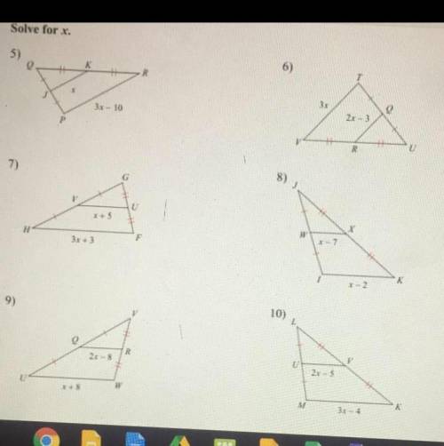 PLEASE HELP ME ASAP! I WILL GIVE BRAINLIEST! 
Solve for X