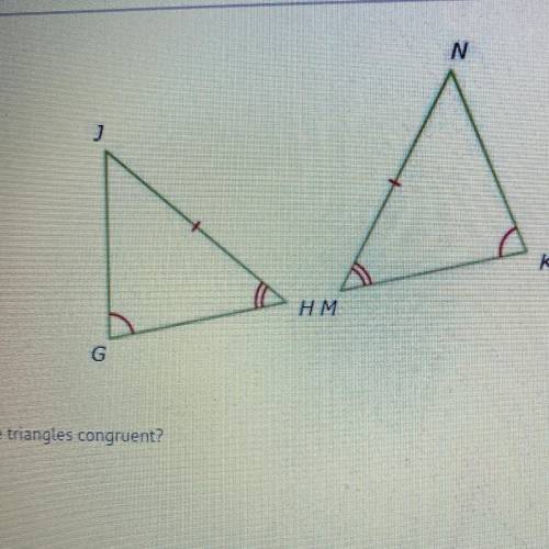 By which rule are these triangles congruent?