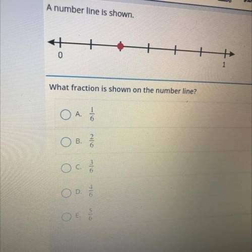 NEED HELP ! 
A number line is shown
what fractions are shown on the number line