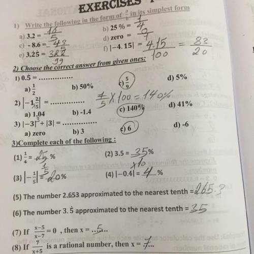 Someone check my answers please