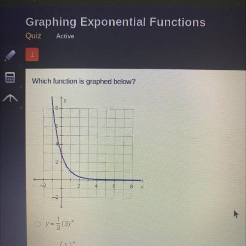 Which function is graphed below?
Y
8
ND
-2
2
4
6
8
2