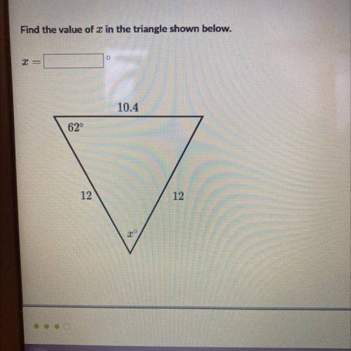 Find angles in isosceles triangles