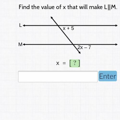 What is the x value of this equation?