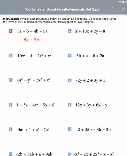 Please solve all these polynomial questions it’s due today!