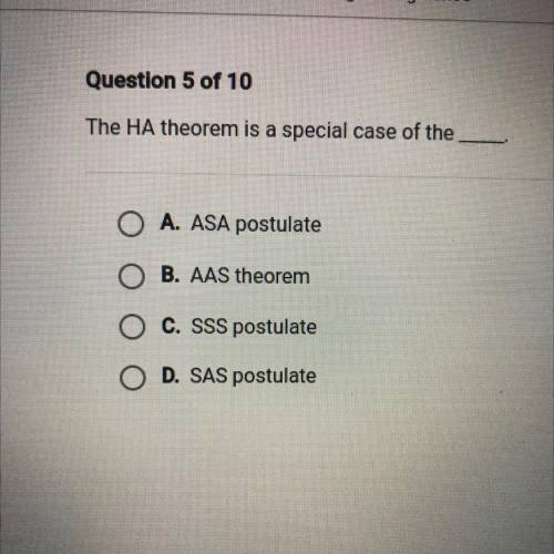 The HA theorem is a special case of the