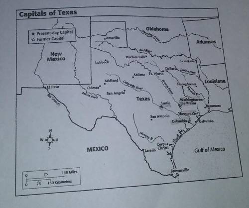 7TH GRADE HISTORY ::: 20 points 1 QUESTIONWhich capitol was located nearest the frontier