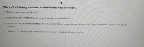 Which of the following statements is a well-written thesis statement?