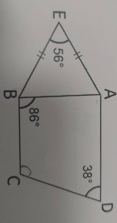 In the figure below, ABCD is a trapezium and ABE is an isosceles triangle. Find BCD and EAD.