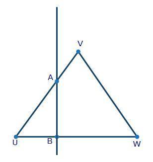 If ΔUVW is dilated from point U by a scale factor of 2, which of the following equations is true ab