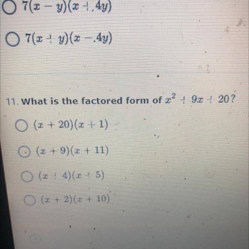 What is the factored form