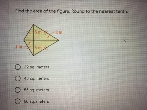 Find the area of the figure. Round to the nearest tenth.