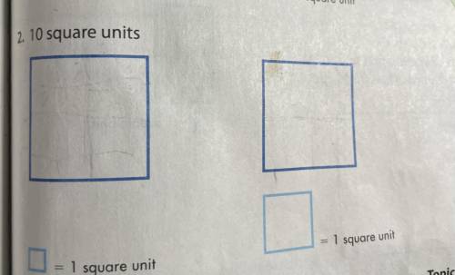 Draw unit squares to cover the figures and find the area