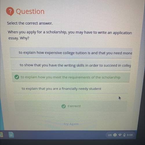 When you apply for a scholarship, you may have to write an application essay. Why?
