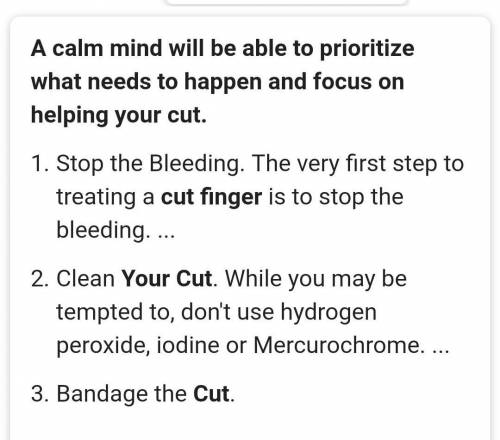 How to cut your finger ? ​