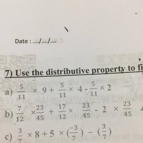 Please someone solve this 
Use the distributive property