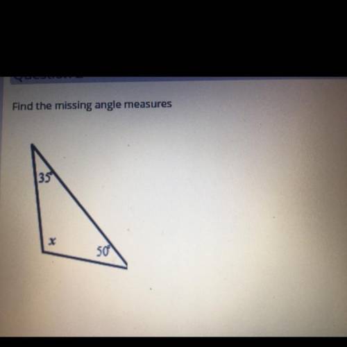 Question 2 
Find the missing measures