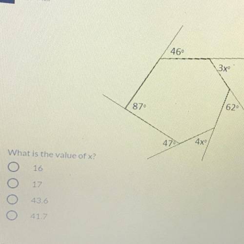 What’s the value of x