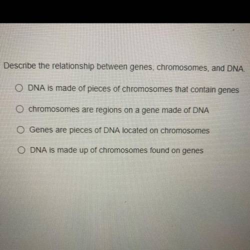 Relationship between genes chromosomes an dna .