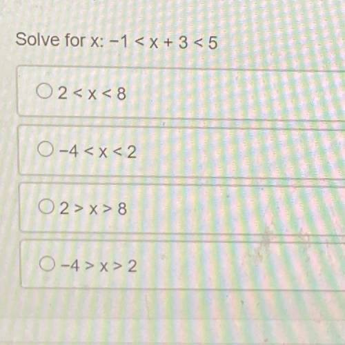 Solve for X:-1
Plz help