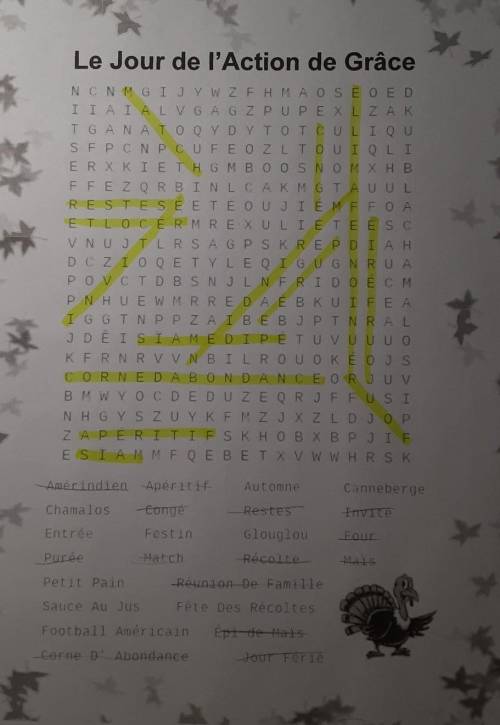 I'm doing this french thanksgiving word search.. and I found some words but not all.. can someone h