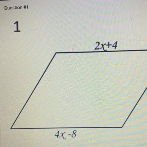 (problem is on the picture included) Solve for x
