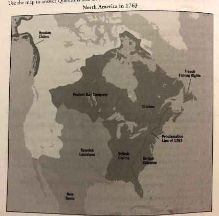 What period in American History is represented by the map?