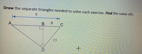 Similar Triangles, find value of X