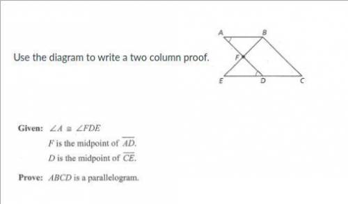 2 column proofs geometry