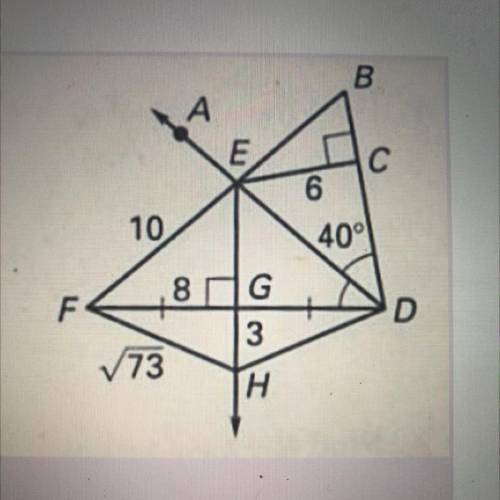 SUPER IMPORTANT TEST PLEASE HELP!!! Using the diagram, what is the length of segment EG?