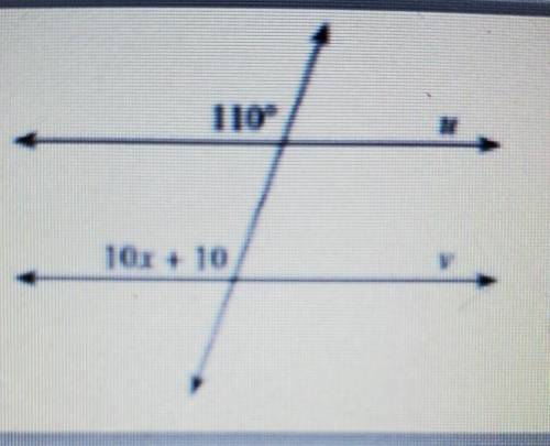 Solve for x in the following angle relationship. Please also identify the type of angles given:

a