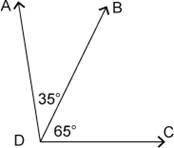 Describe the pair of angles shown in the figure.

A) 
Complementary angles
B) 
Supplementary angle