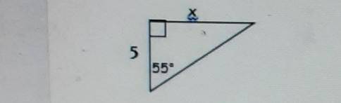 NEED HELP ASAP Find the value of x. Round to the nearest tenths place.