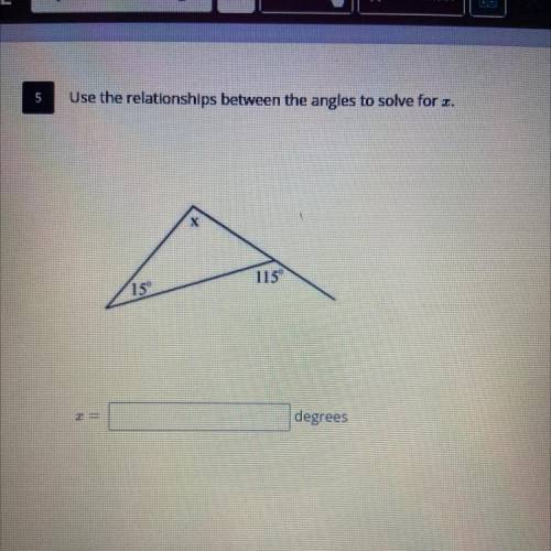 USE THE RELATIONSHIPS BETWEEN THE ANGLES TO SOLVE FOR Z
