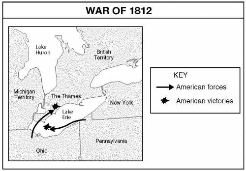 Which of the following statements does the information on the map support?

A. The battles were fo