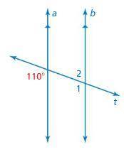 Use the figure to find the measure of angle 1. *