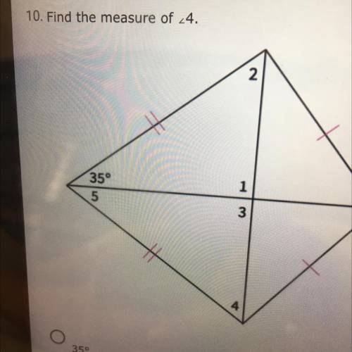Find the measure of 4
90°
26°
116°
64°