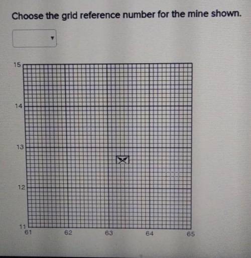Choose the grid reference number for the mine shown.1. 6312262. 126362