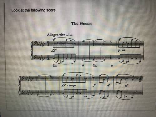 1. What is the most likely form for this piece?

A. Lied
B. Character piece
C. Symphonic poem
D. C