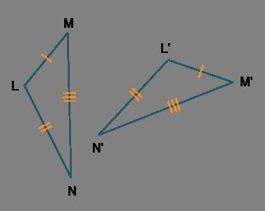 The triangles are congruent by the SSS congruence theorem.

 
Which transformation(s) can map ΔLMN