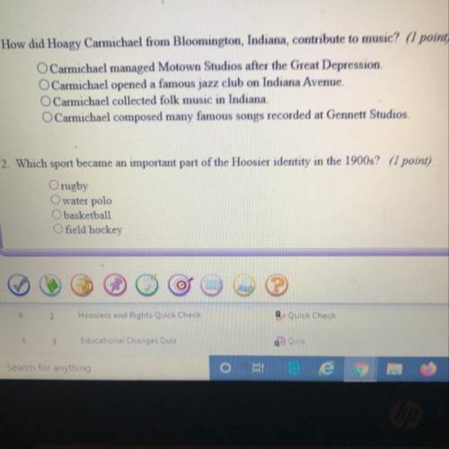 Help please 50 point will be give the subject is IND STUD
LESSON 6 unit test