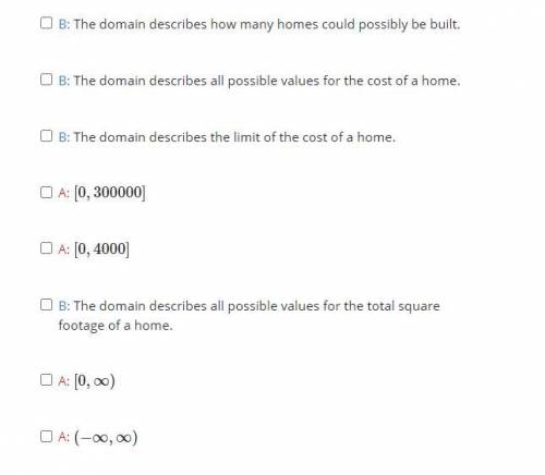 Please help!

Part A: What is the domain of the function?
Part B: What does the domain describe in