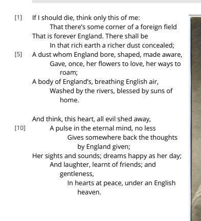 HELP ME AND ILL MARK YOU AS BRAINLIEST

 
In the context of this poem, how are we changed by war? C