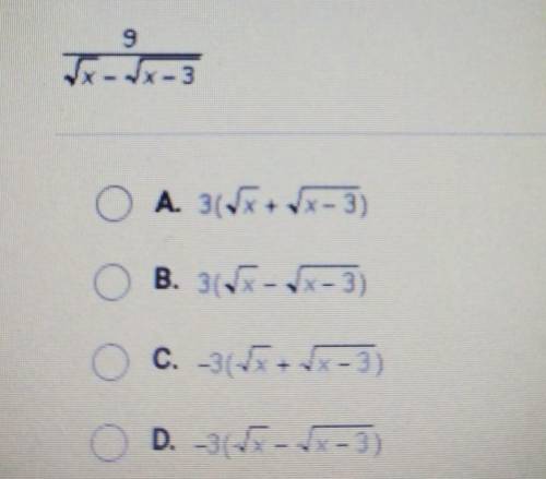 Which choice is equivalent to the fraction below x>=3?