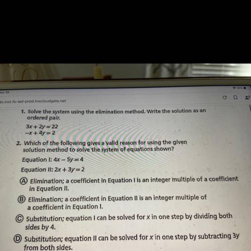 Could somebody please help me with #2? Thanks :)