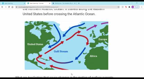 The gulf stream is a surface current that carries water to the northern atalntic ocean. it travels