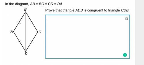 Prove that the two triangles are conguent.