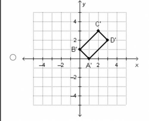 Which shows the image of quadrilateral ABCD after the transformation R0, 90°?