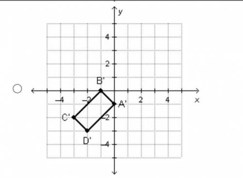 Which shows the image of quadrilateral ABCD after the transformation R0, 90°?