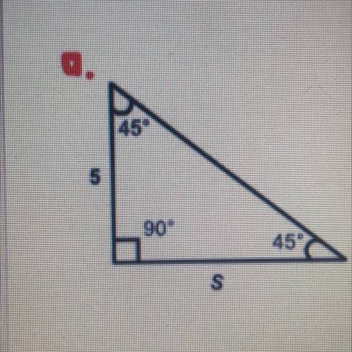 What is the missing length in the right triangle?