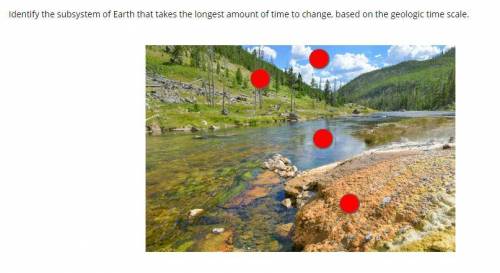 Identify the subsystem of Earth that takes the longest amount of time to change, based on the geolo